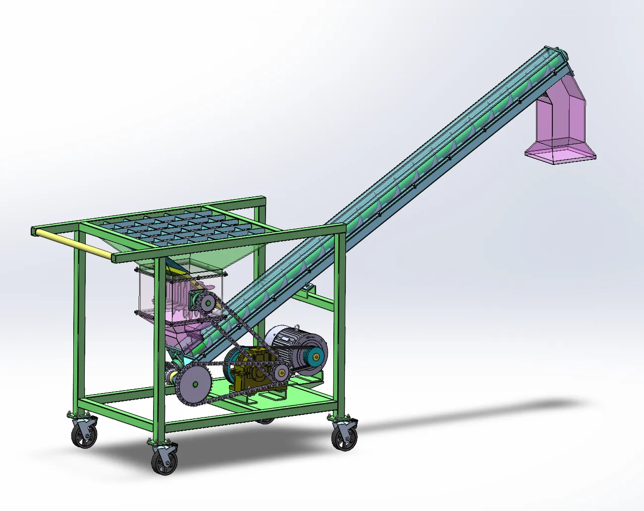 N4484-银耳营养土螺旋输送包装机设计【含SW三维图】