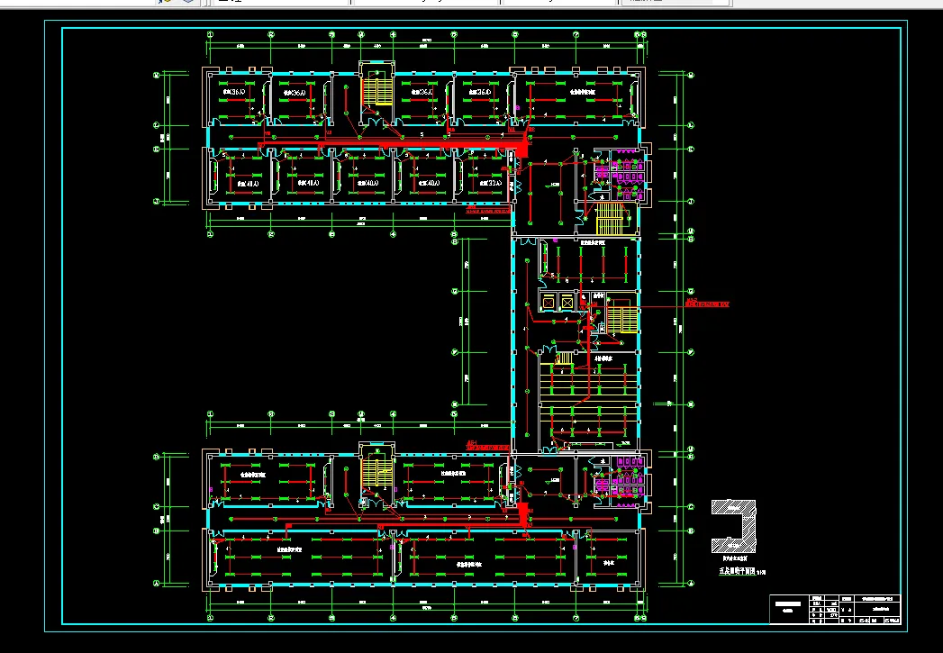 三层照明平面图