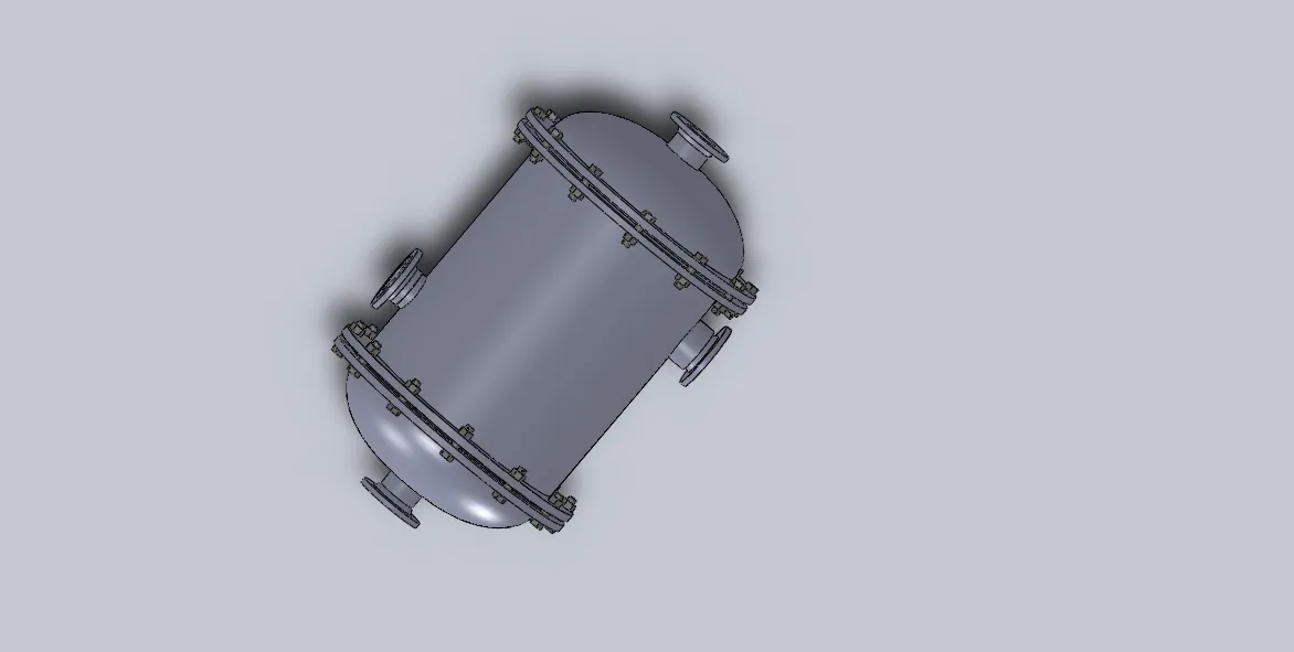 N5158-螺旋板式换热器的设计【含SW三维图】