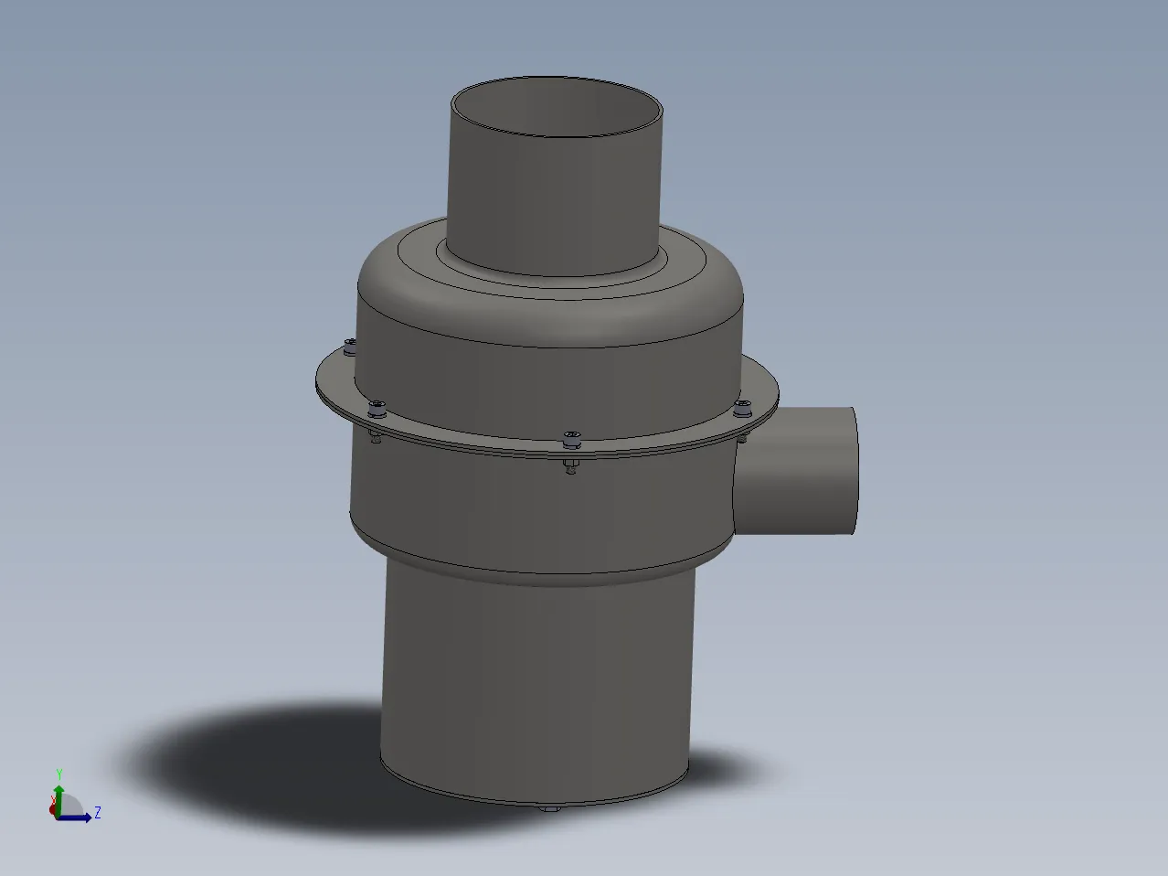 N5205-食品垃圾处理器设计【含SW三维图】