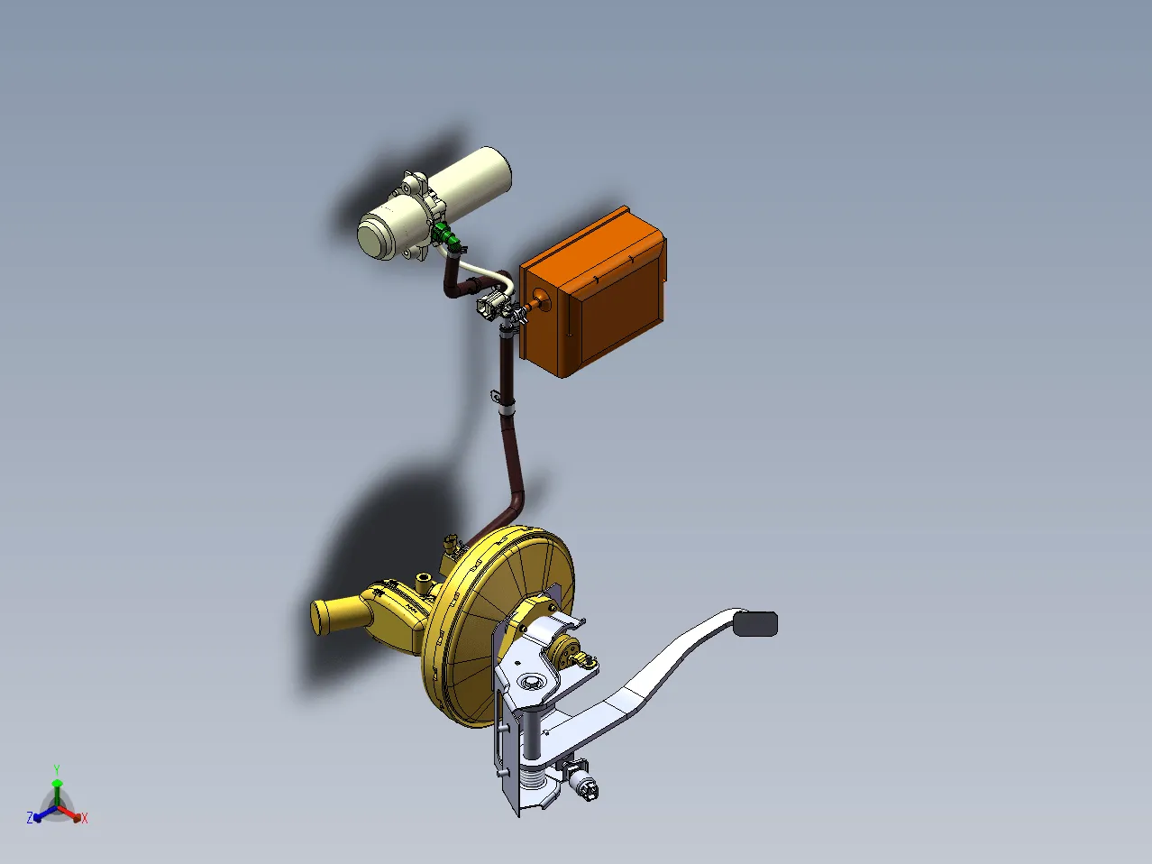 Z2097-大学生电动方程式赛车制动系统设计【含SW三维图】