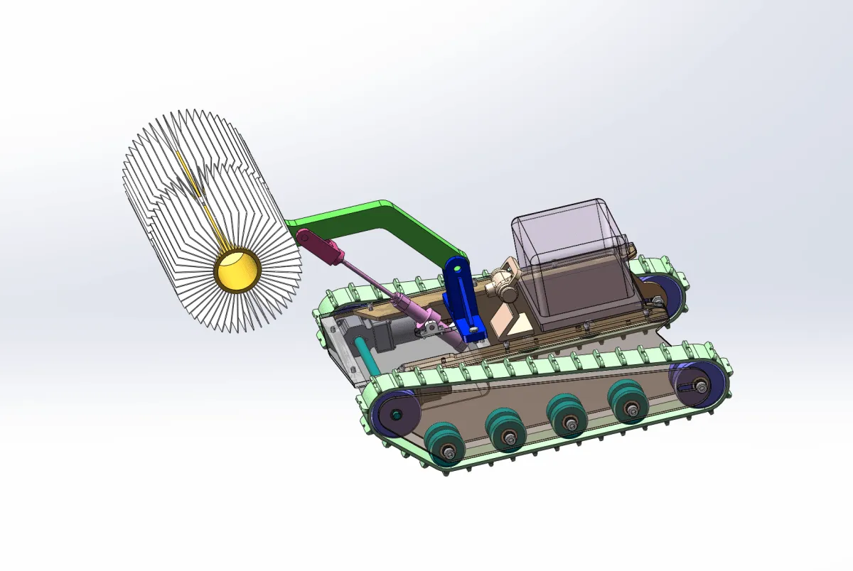 N4747-管道除尘机器人设计【含SW三维图】