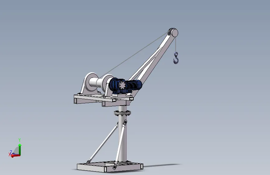 N4764-小型电动吊运装置设计【含SW三维图】