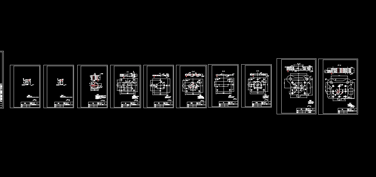 10张模具零件图