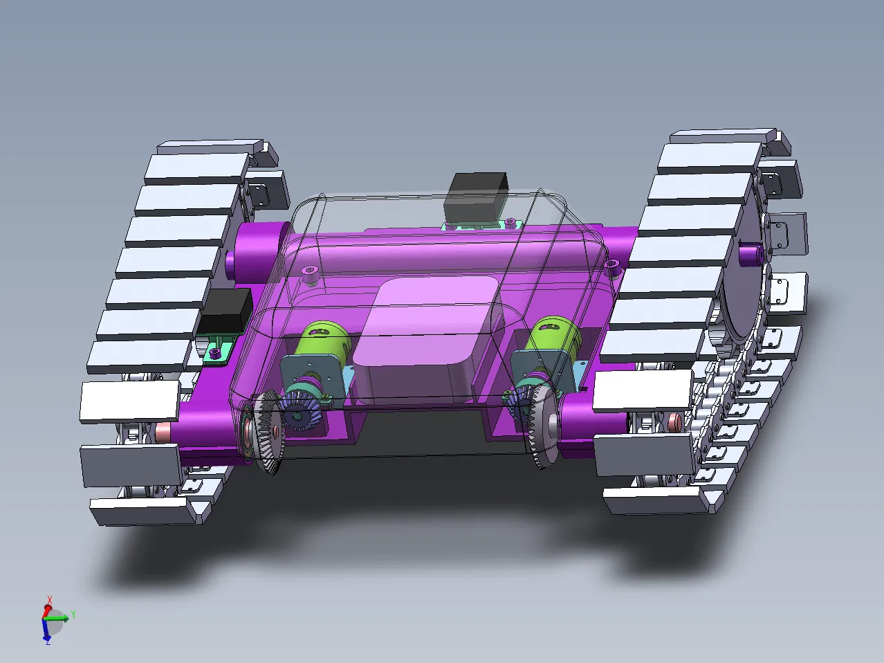 N4878-船舶密闭舱室巡检爬壁机器人结构设计【含SW三维图】