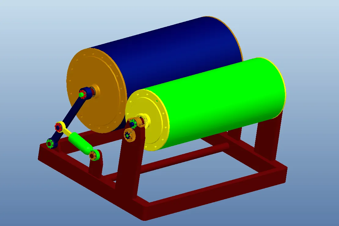 N4924-卷纸机有限元结构分析研究【含Proe三维图】