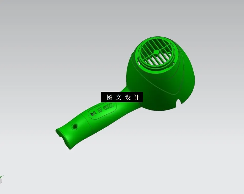 N6096-吹风机外壳注塑模具设计-含模流【含UG三维图】