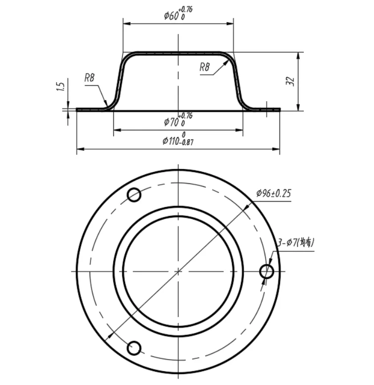 N6206-拖车轴端盖冲压复合模具设计【含UG三维图】