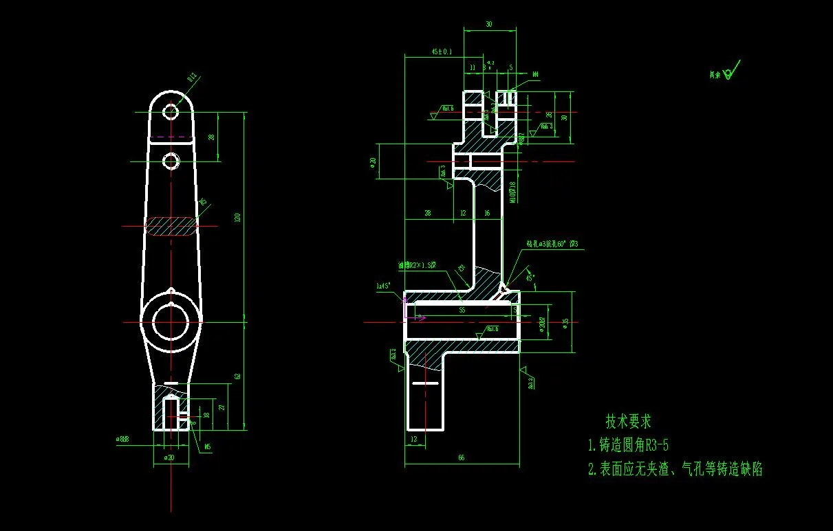 N6241-杠杆(CA1340自动车床)(一)工艺及钻φ8孔夹具设计