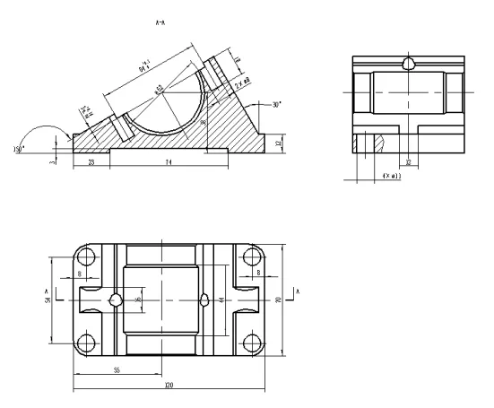 N6245-轴承座铣止口夹具设计