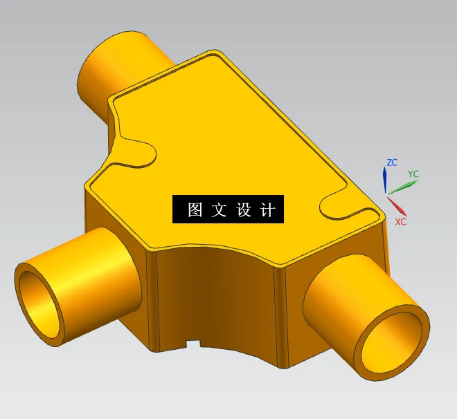 RT741-三通分线盒司令盒穿线盒注塑模具设计【含UG三维图】