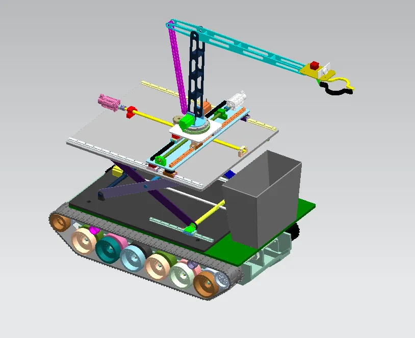 N6519-茶叶采摘机器人机械结构设计【含SW三维图】