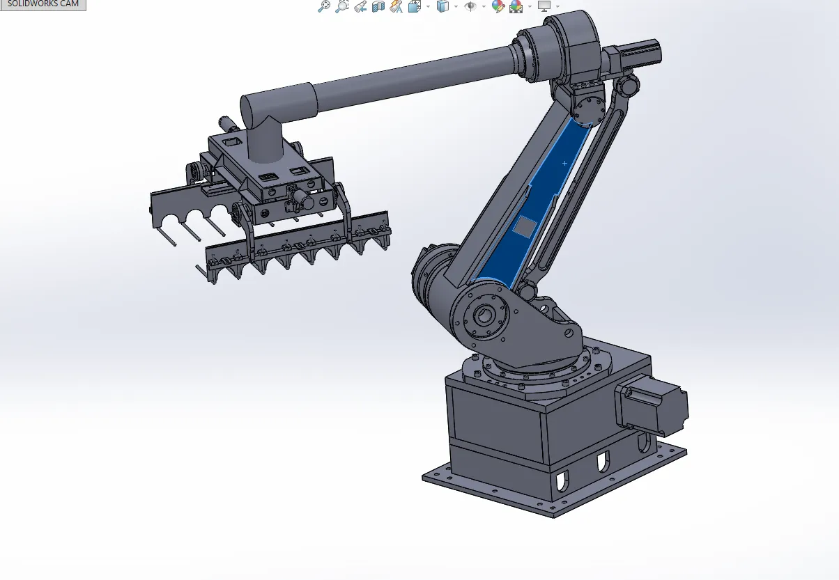 N6570-料袋码垛机器人臂部结构设计【含SW三维图】
