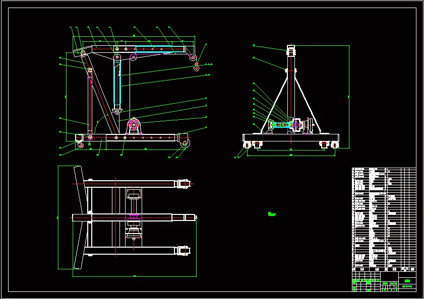 N6597-小型模块化建筑用起重机总体结构设计