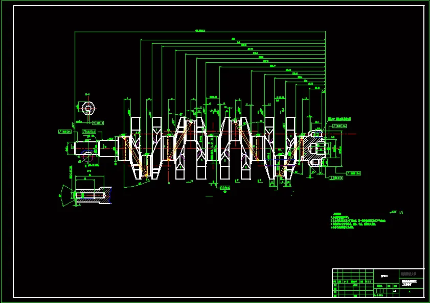 N6598-四拐发动机、四缸曲轴加工工艺及夹具设计