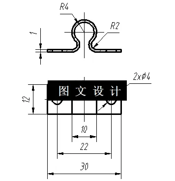 N6424-门锁固定架复合模冲压模和弯曲模具的设计-长30