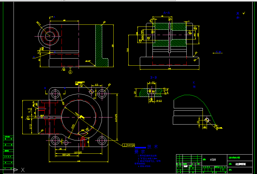 K175-左支座机械加工工艺钻M8-7H螺纹底孔夹具设计