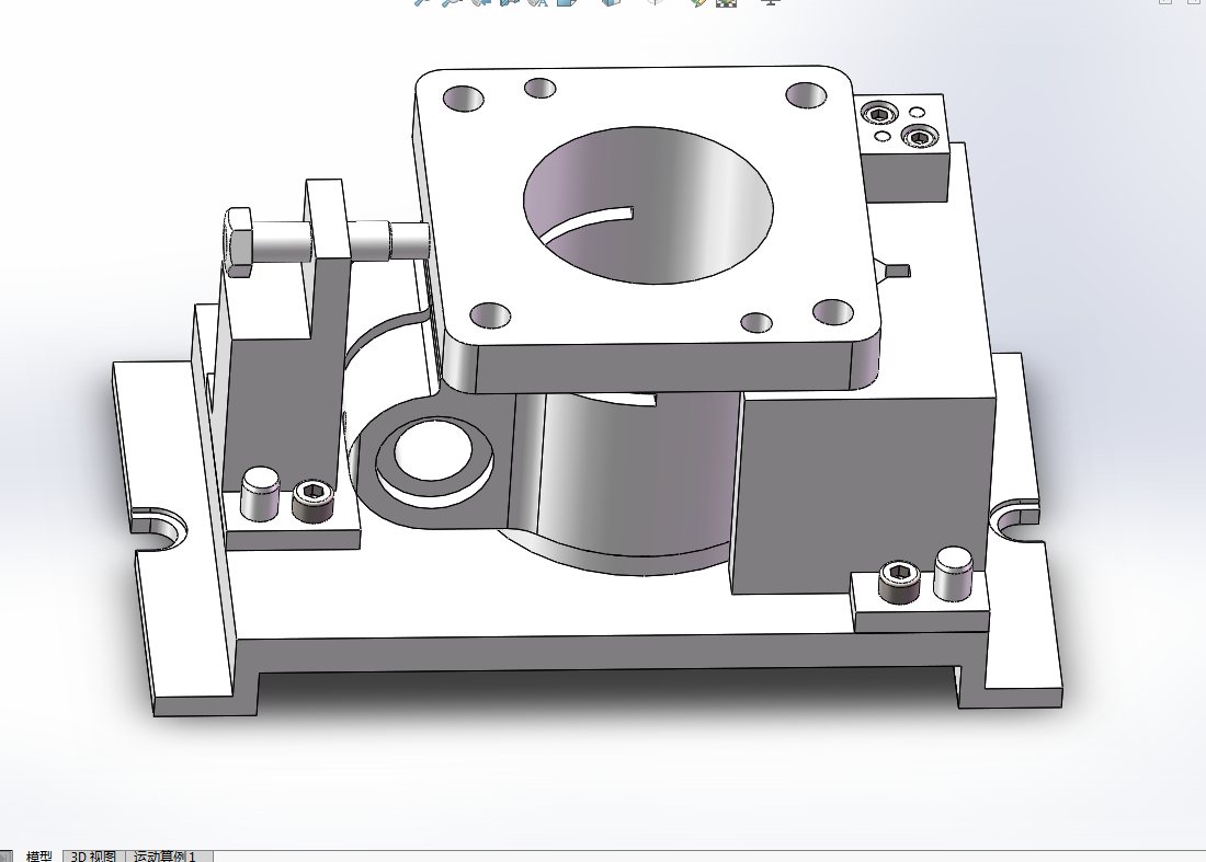 K173B-左支座机械加工工艺规程及粗铣精铣大端面夹具设计[含SW三维图]