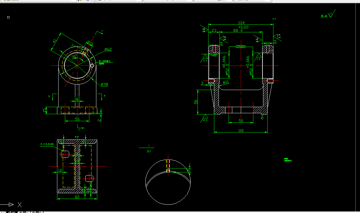 V447E-升降杆轴承座加工工艺及铣88槽夹具设计