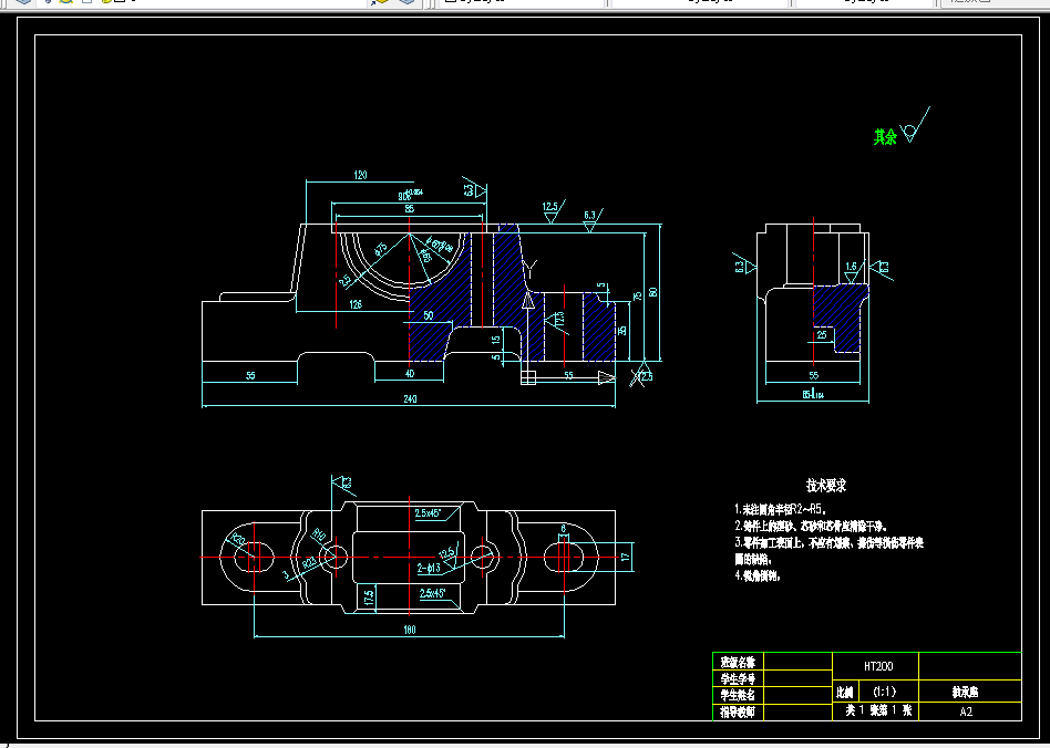 KS808B-轴承座加工工艺及钻2-φ13孔夹具设计