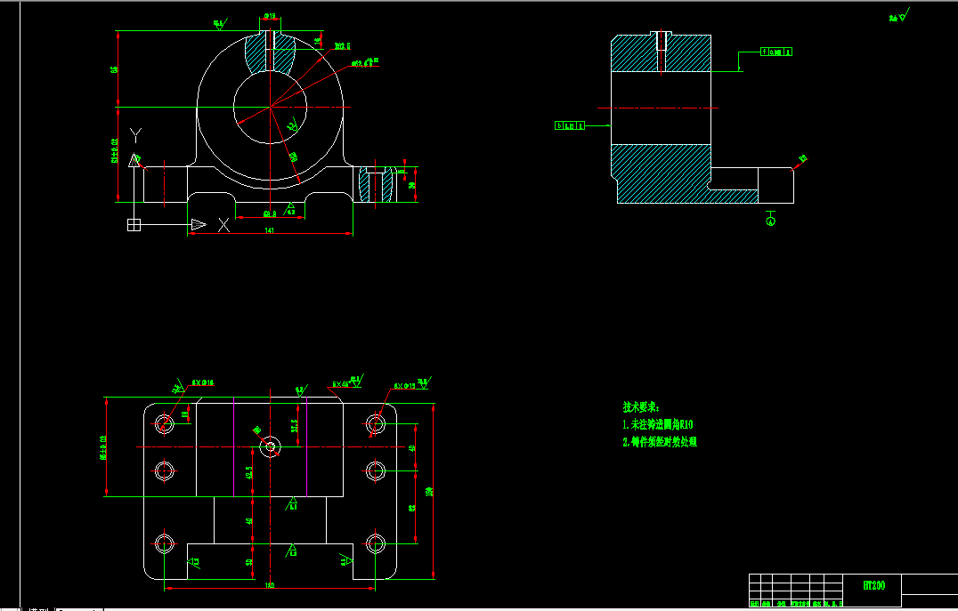 Y005-轴承座零件的机械加工工艺规程及钻M8孔夹具设计