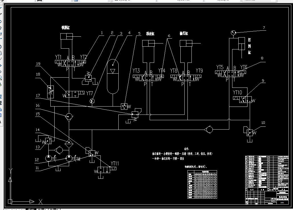 A0009-热室压铸机液压系统设计