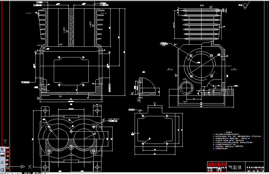 A0132-汽缸体顶面钻孔组合机床设计