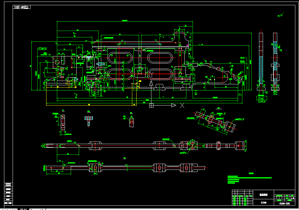 A0180-FX280梳麻机梳葙墙板加工工艺及工装设计