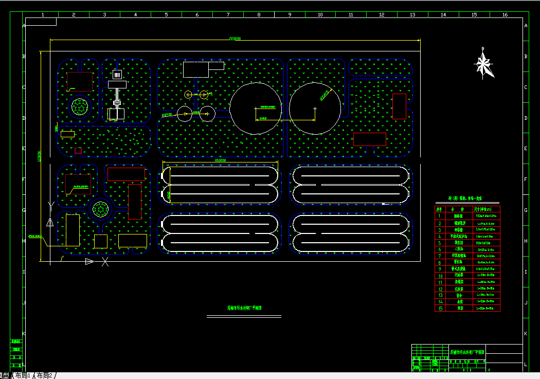 A0190-某污水处理厂设计--氧化沟工艺