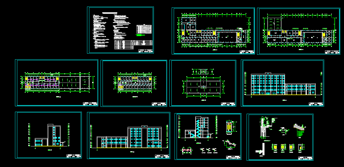A0198-西安市一拟建多层旅馆框架结构设计-8层1.2万平米