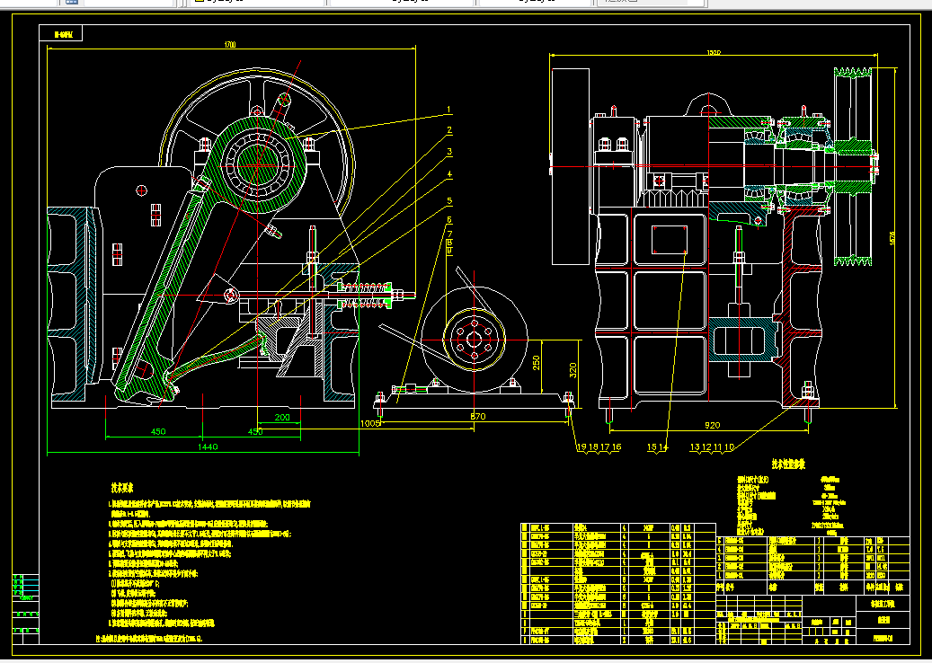 A276-PE400×600颚式破碎机的设计
