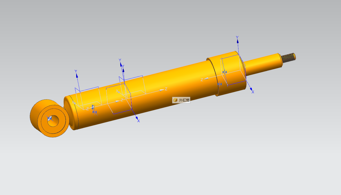 A278-车用双向作用筒式减震器设计[含UG三维图]