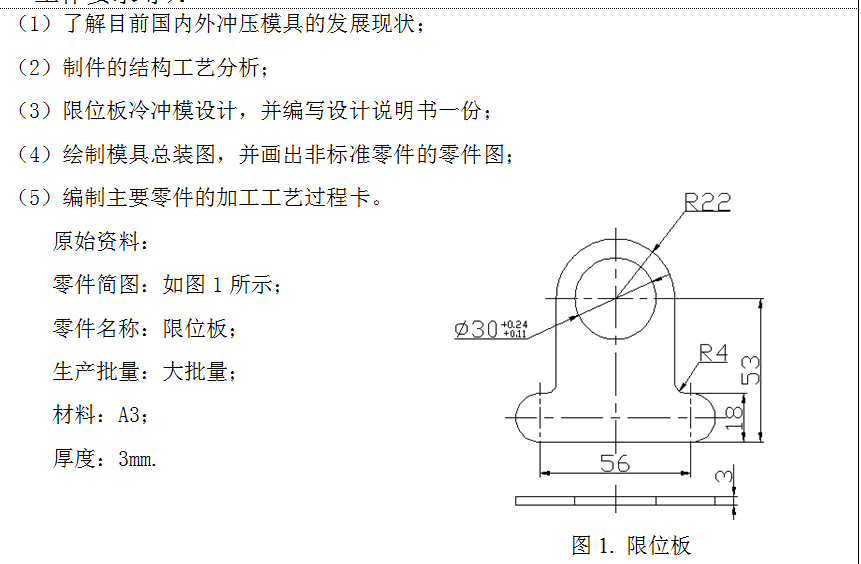 A289-限位板冲压成形工艺及模具设计