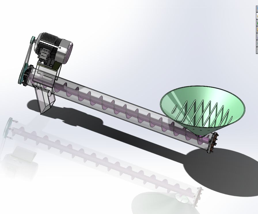 A339-螺旋式散装物料收集器的设计[含SW三维图]