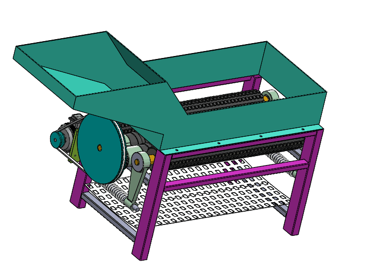 A346-玉米剥皮机的设计[含SW三维图]