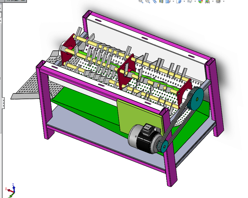 A355-玉米脱粒机的设计[含SW三维图]