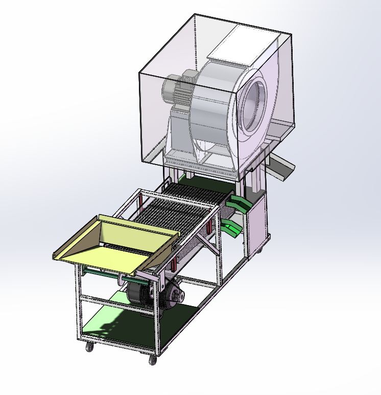 A367-谷物清选机的设计[含SW三维图]