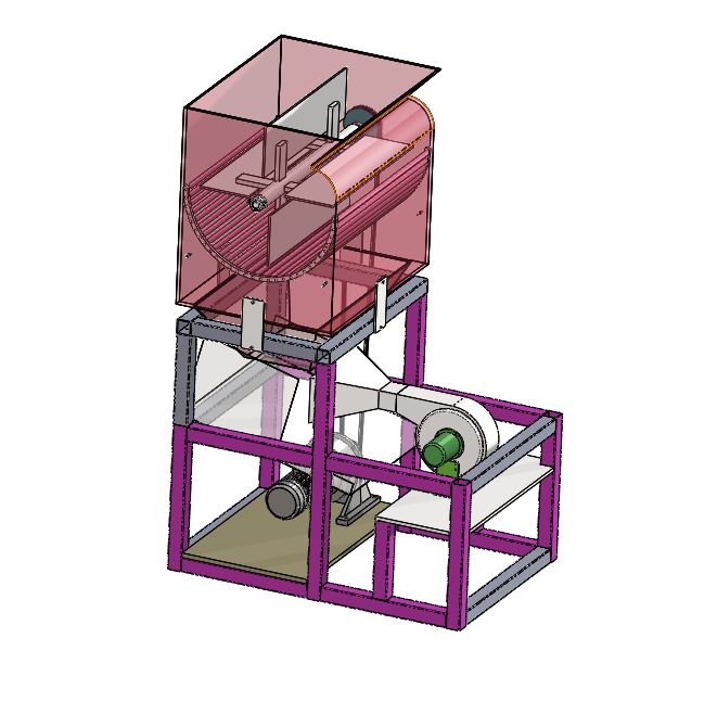 A374-花生剥壳机的设计--脱壳机[含SW三维图]