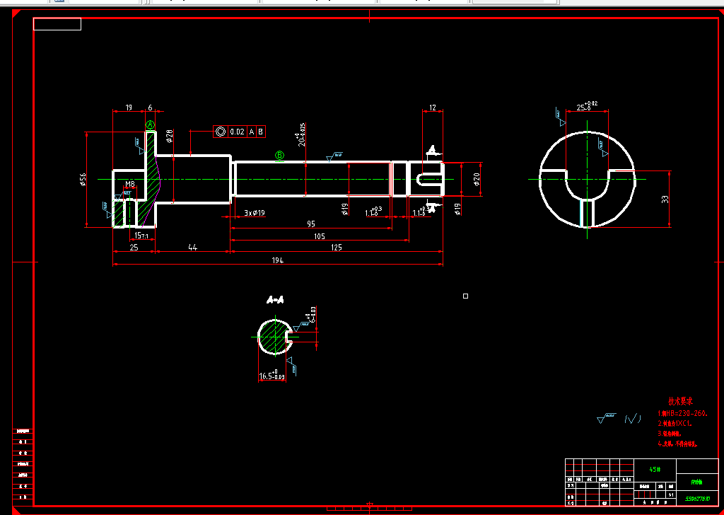 A384-传动轴数控加工工艺及编程-长194