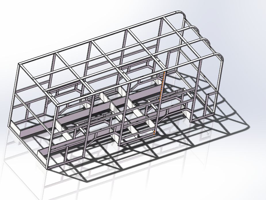 A399-半承载车身结构设计[含SW三维图]