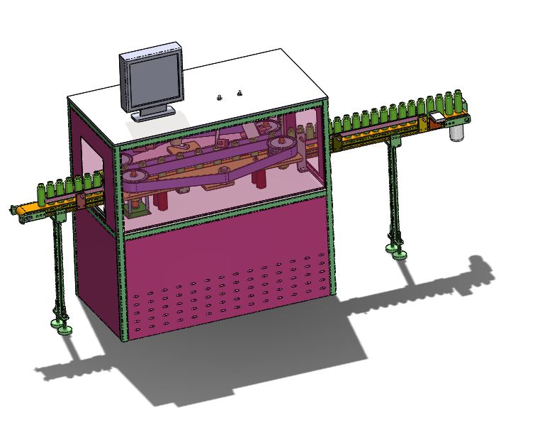 A405-玻璃瓶质量检测机的设计[含SW三维图]