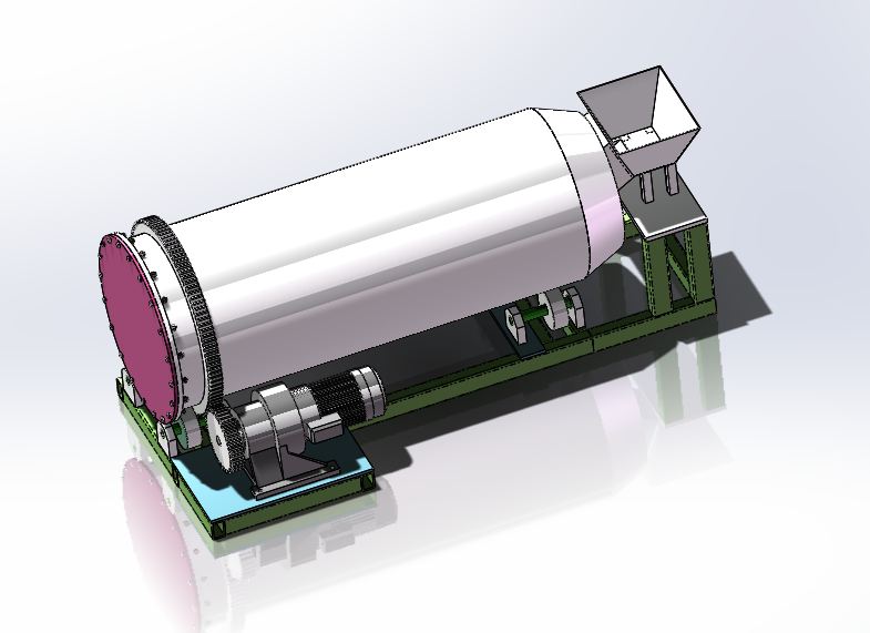 A406-大豆滚筒清选机传动结构设计[含SW三维图]