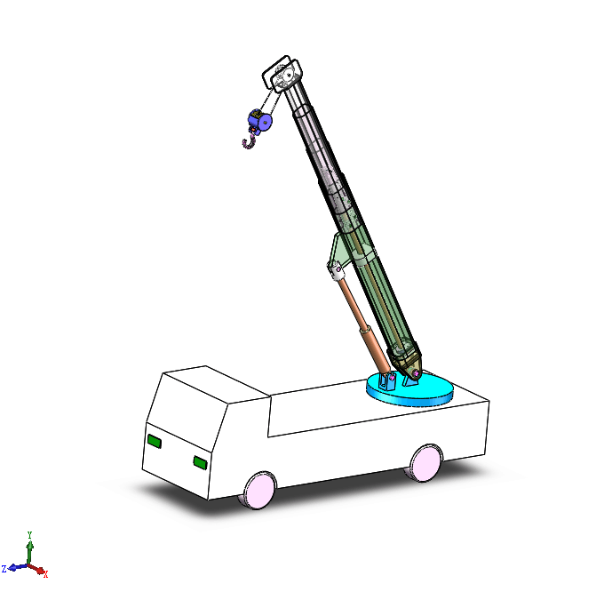 A413-2吨移动吊车结构设计[含SW三维图]