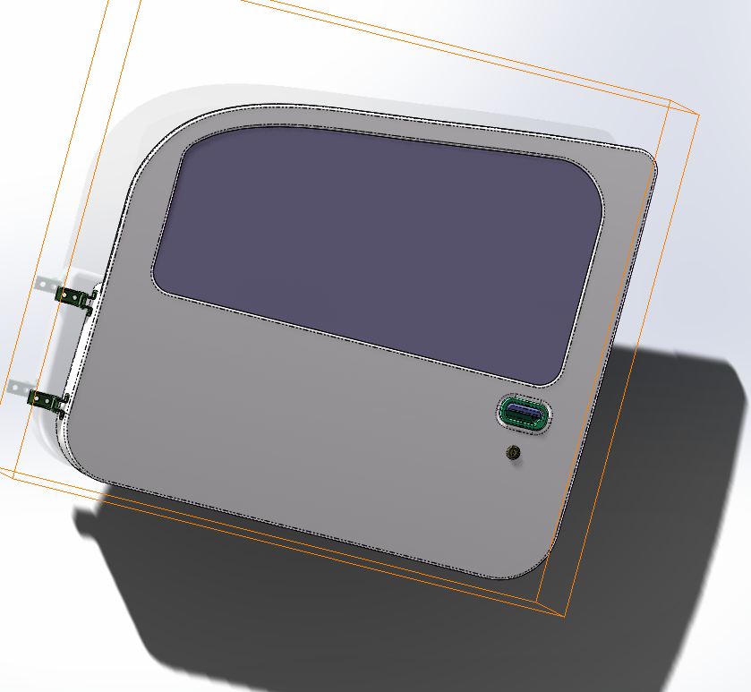 A427-电动汽车右前车门设计[含SW三维图]