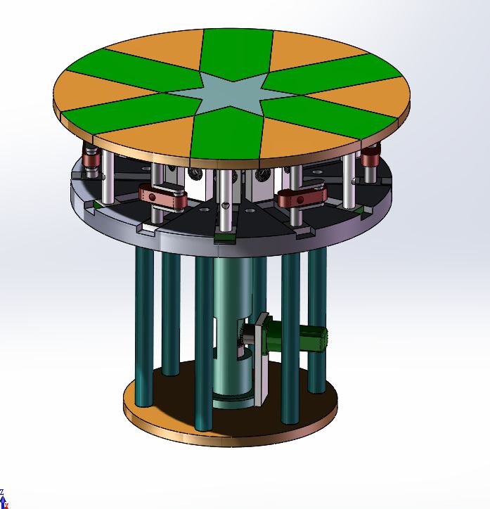 A439-基于缩放变形机构的桌面装饰机械的设计与研究[含SW三维图]