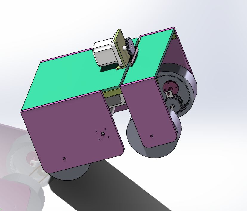 A443-单自由度越障机器人的设计与研究[含SW三维图]