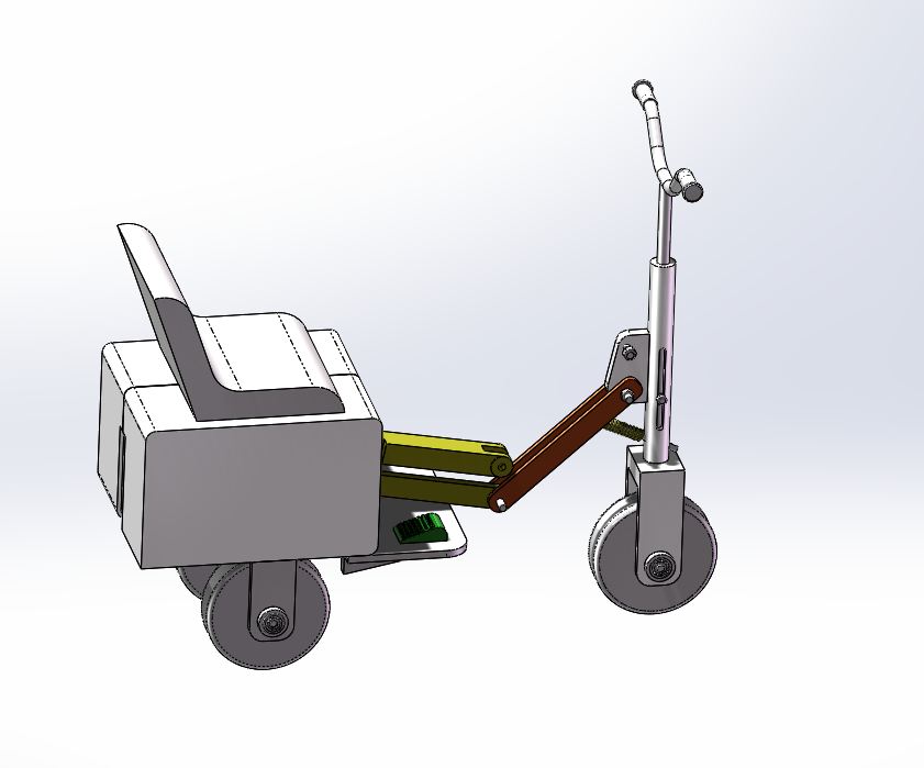 A446-可折叠儿童电动车的设计[含SW三维图]