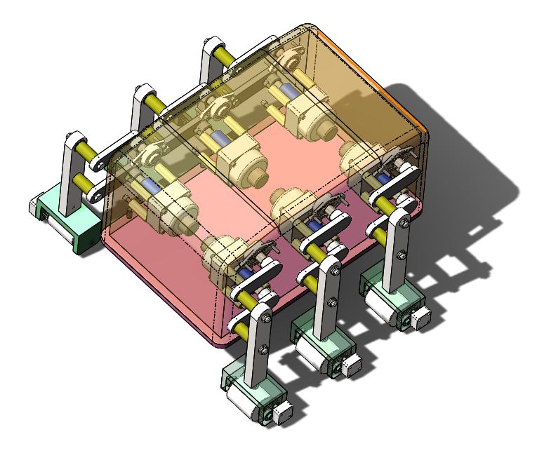 A447-轮足复合式机器人的设计与研究[含SW三维图]