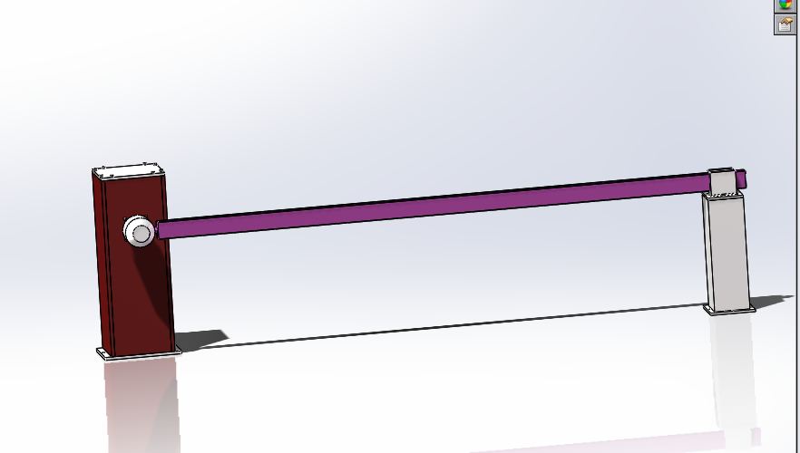 A494-一种电控式防砸车电动栏杆的设计[含SW三维图]