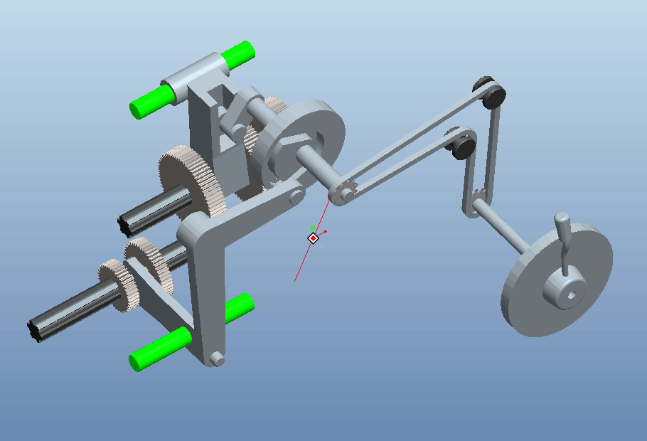 A505-CA6140车床主传动系统操纵机构三维建模及动态演示[含Proe三维图]